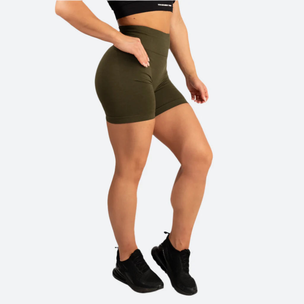 Elevate scrunch shorts - Army green